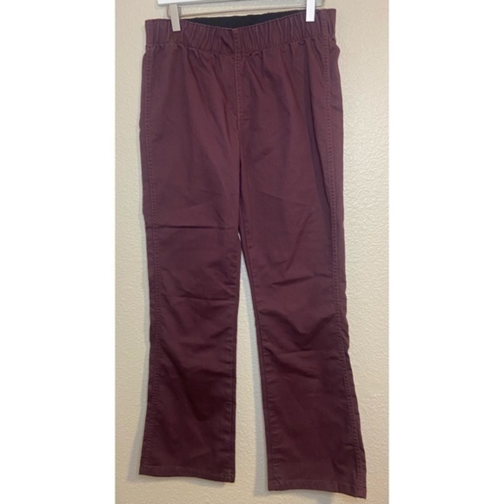Soft Surroundings Maroon Wide Leg Pants Size Medium